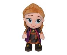 Simba 6315877625 Disney Frozen 2 - Peluche Chunky Anna, 43 cm