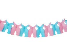 Ghirlanda in carta Givi Italia 54106 conigli MT.5 x 14 cm, multicolore