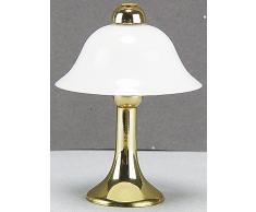 Kahlert Luce 10493 - Mini Doll Accessori - Lampada da Tavolo in Ottone Scudo di plastica Piede