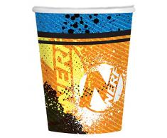 Amscan International- Bicchieri di Carta, Multi Colour, 9903923