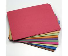 BCreativetolearn Y280 - Carta da Zucchero Riciclata, Formato A4, 100 g/mq, 250 Fogli, Colori Assortiti