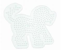 Hama Pegboard 287 - Pannello forato per giocare con le perline, a forma di cane 287
