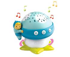Smoby 110118 Cotoons - Luce Notturna per Bambini, a Forma di Fungo, con Effetti Musicali, Colore: Blu