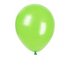 50 Palloncini da 25 cm in Lattice Metallizzato Perlato ad Aria o Elio per Matrimoni, Compleanni, Natale, Decorazioni Disponibili in 14 Colori (Verde spela)