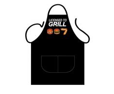 Tannhäuser 43 – 100141 Black grembiule Deluxe di Licensed to Grill, Unisex adulto, taglia unica