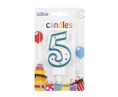 Boland- Candela Numerale, Multicolore, 63405