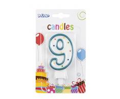 Boland- Candela Numerale, Multicolore, 63409