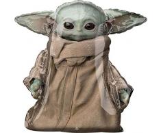 Amscan 4224201 - Palloncino gonfiabile standard Star Wars Mandalorian The Child, ideale come regalo di compleanno, decorazione per elio, feste a tema, carnevale