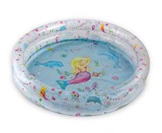 Heless- Piscina Gonfiabile per Bambole, Multicolore, 50 cm, 999