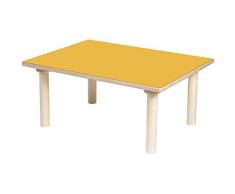 Nathan NATHAN371170 Arancione Tavolo Rettangolare