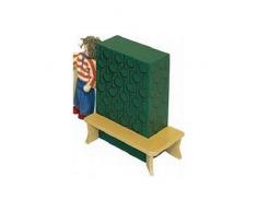 Rlke Holzspielzeug 22105 - Stufa di maiolica con Panca, Colore: Verde