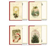 Toscane Carte Pregiate Vecchie Cartoline Biglietti Natalizi, Multicolore, 8009162339142