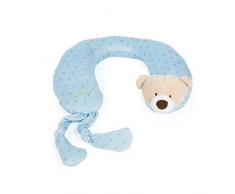LA NINA 60439 Cuscino cervicale Orso Blu 30 x 34 cm