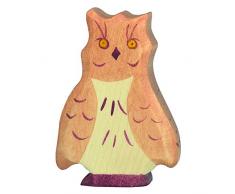Holztiger - 80122 - Statuetta - Owl - Brown