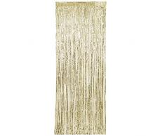 Unique Party 61927 foil Gold Fringe porta tenda