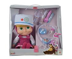 Simba 109306542 - Bambola Masha Dottoressa, 30 cm