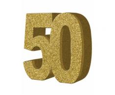 Decorazione da tavola 50 anni oro