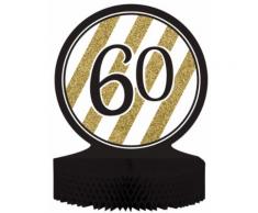 Centrotavola 60 anni nero e oro
