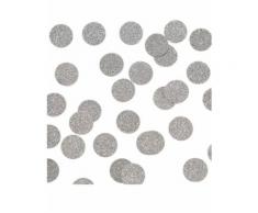 Coriandoli da tavola argento con brillantini