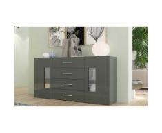 Credenza Daiquiri : Larghezza 160 cm / Antracite lucido - 675015