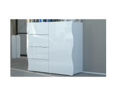 Cassettiera Onda: Bianco