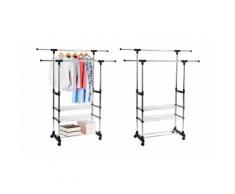 1 Stand appendiabiti con ruote