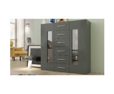 Credenza Daiquiri: 121 x 40,6 x 119 cm / Antracite laccato