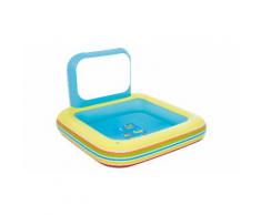 Bestway Play center piscina scuola 132x132x81 cm, con spruzzo e pastelli. Brevettata