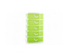 Cassettiera multiuso: A 5 piani / Verde