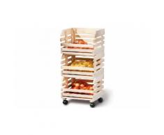 Carrello da cucina in pino massello: 60100400