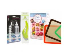 Affettatorte regolabile, Set decorazione torte, Set siringa con 8 siringhe e Set Oven Genie