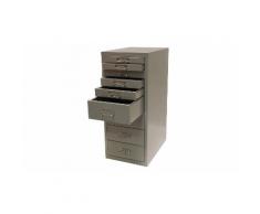 Cassettiera: 9 cassetti / Grigio alluminio