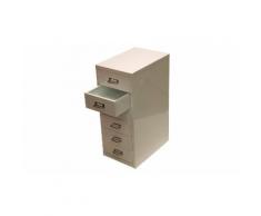 Cassettiera: 6 cassetti / Bianco