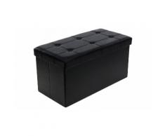 Panca contenitore 76 x 38 x 38 cm: Nero