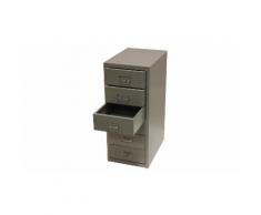 Cassettiera: 6 cassetti / Grigio alluminio