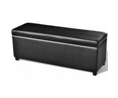 Cassapanca lunga in legno colore Nero