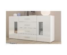 Credenza Daiquiri: 160 x 40,6 x 79,5 cm / Bianco laccato