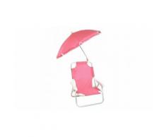 Sedia pieghevole per bambini con ombrellino - 2576: Rosa