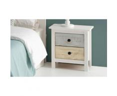 :Set di 2 comodini con 2 cassetti, cassettiera con 4 cassetti, cassettiera con 5 cassetti