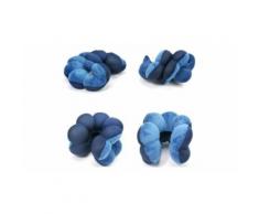 Cuscino poggiatesta ergonomico da viaggio con microsfere