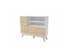 Credenza: Bianco/Sonoma
