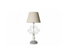 Lampada da tavolo : Ventaglio base legno-ferro- APU429